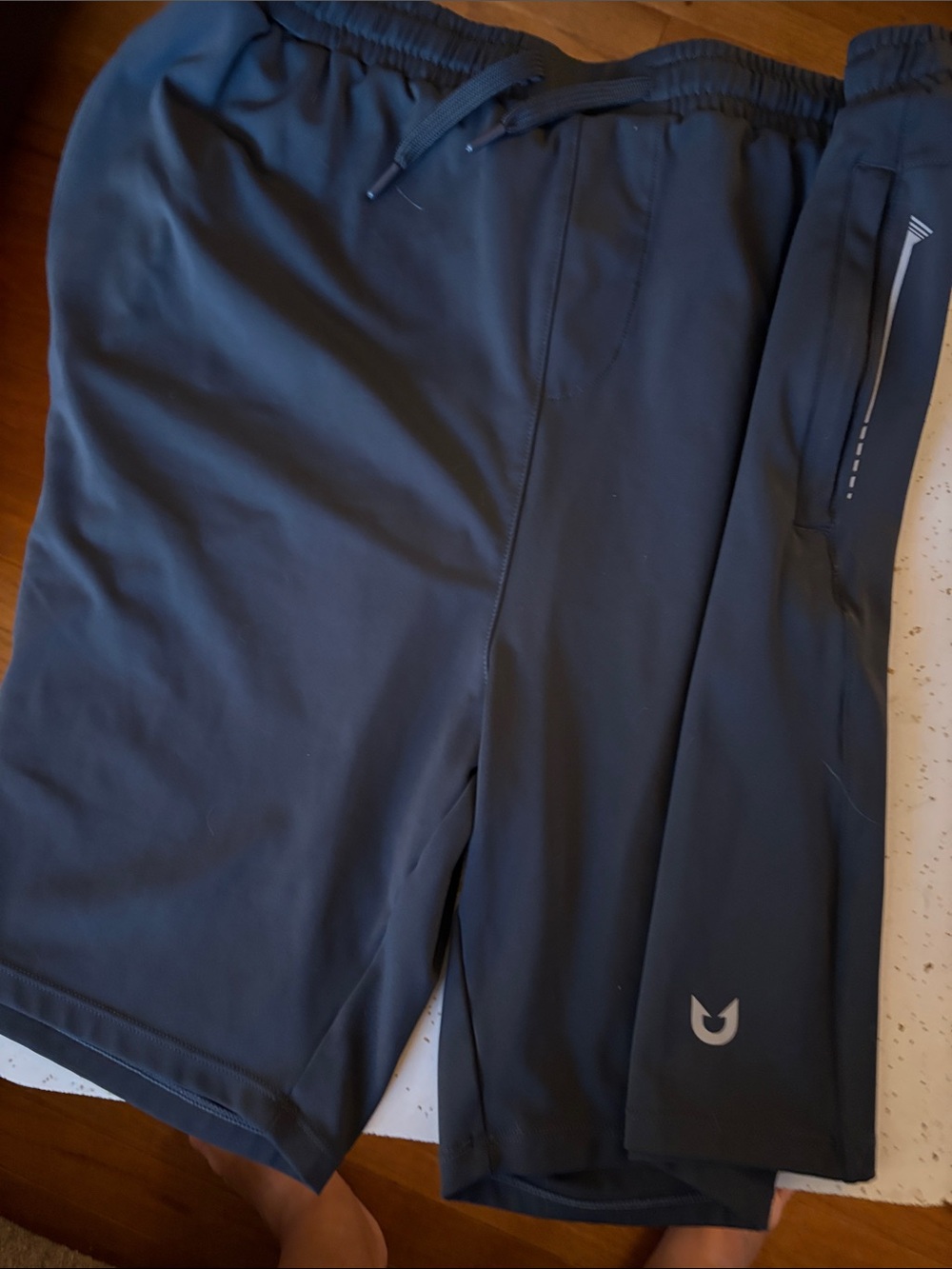 Men's Dark Gray Athletic Shorts with Reflective Detail Northyard